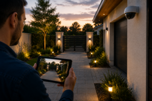 Outdoor security camera installation for home and business protection